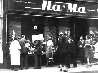 Ulica Vasilija Nikolića (današnja Teslina) 1946. godine. Trgovina Na-Ma.jpg